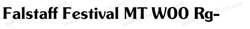 Falstaff Festival MT W00 Rg字体转换